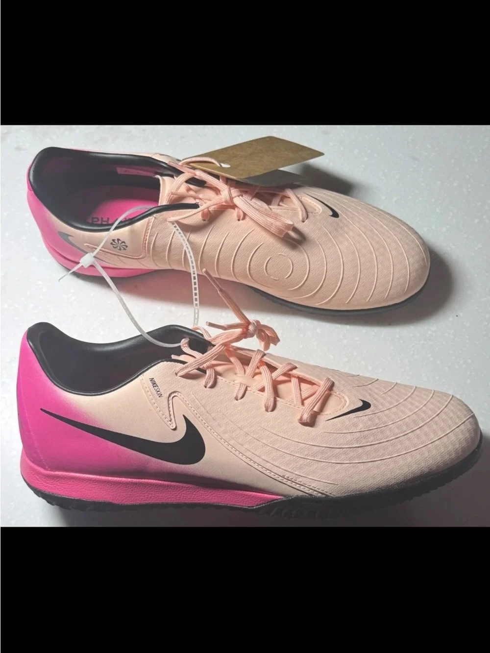 Nike Phantom Academy Turf Shoes - Peach & Pink